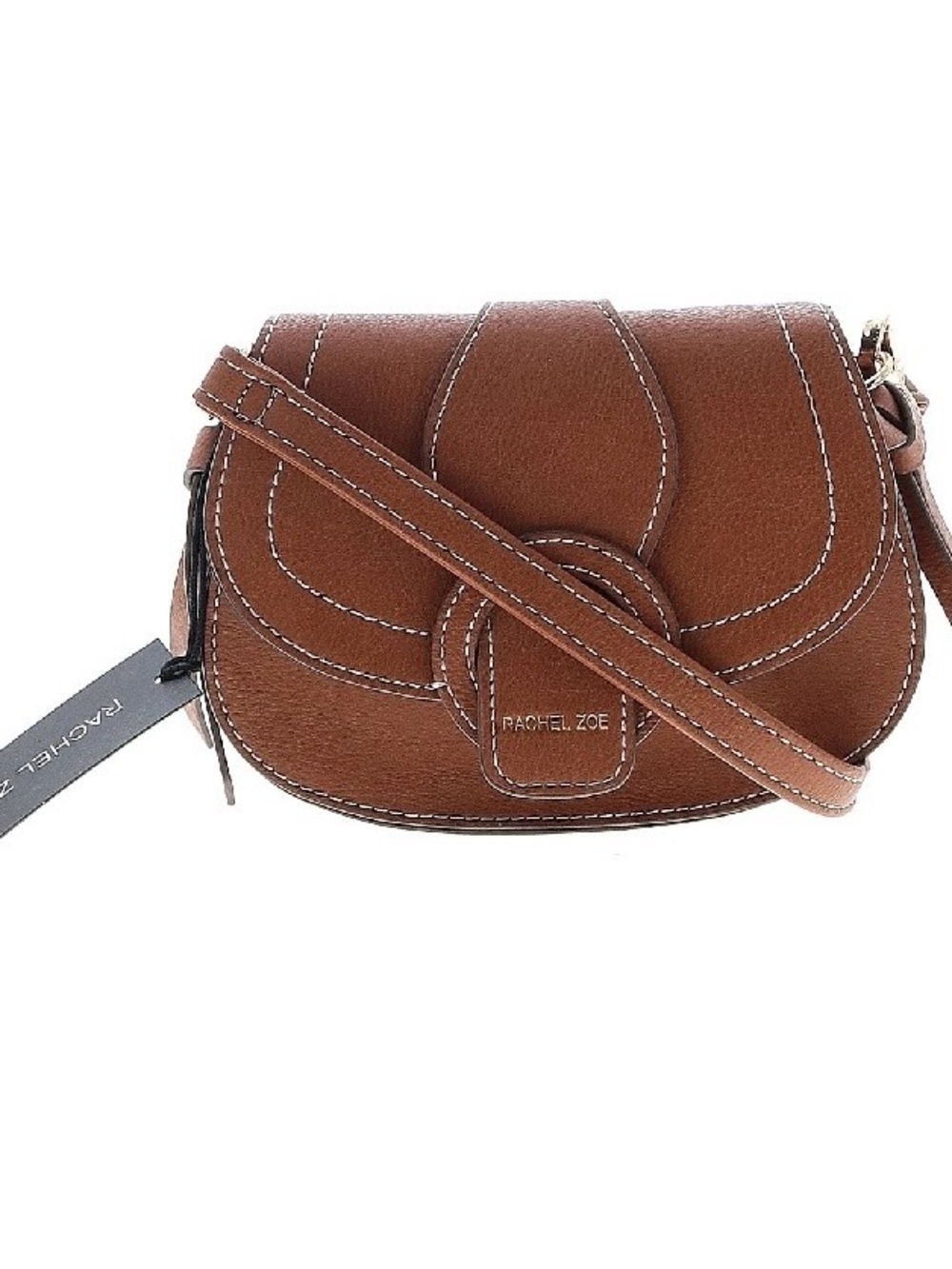 Rachel Zoe Saddle Crossbody in Chestnut Brown